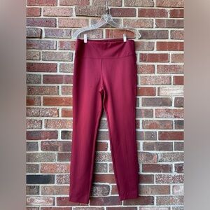 NWT Matilda Jane Women’s Wonder Legging Burgundy Sz L Pull On